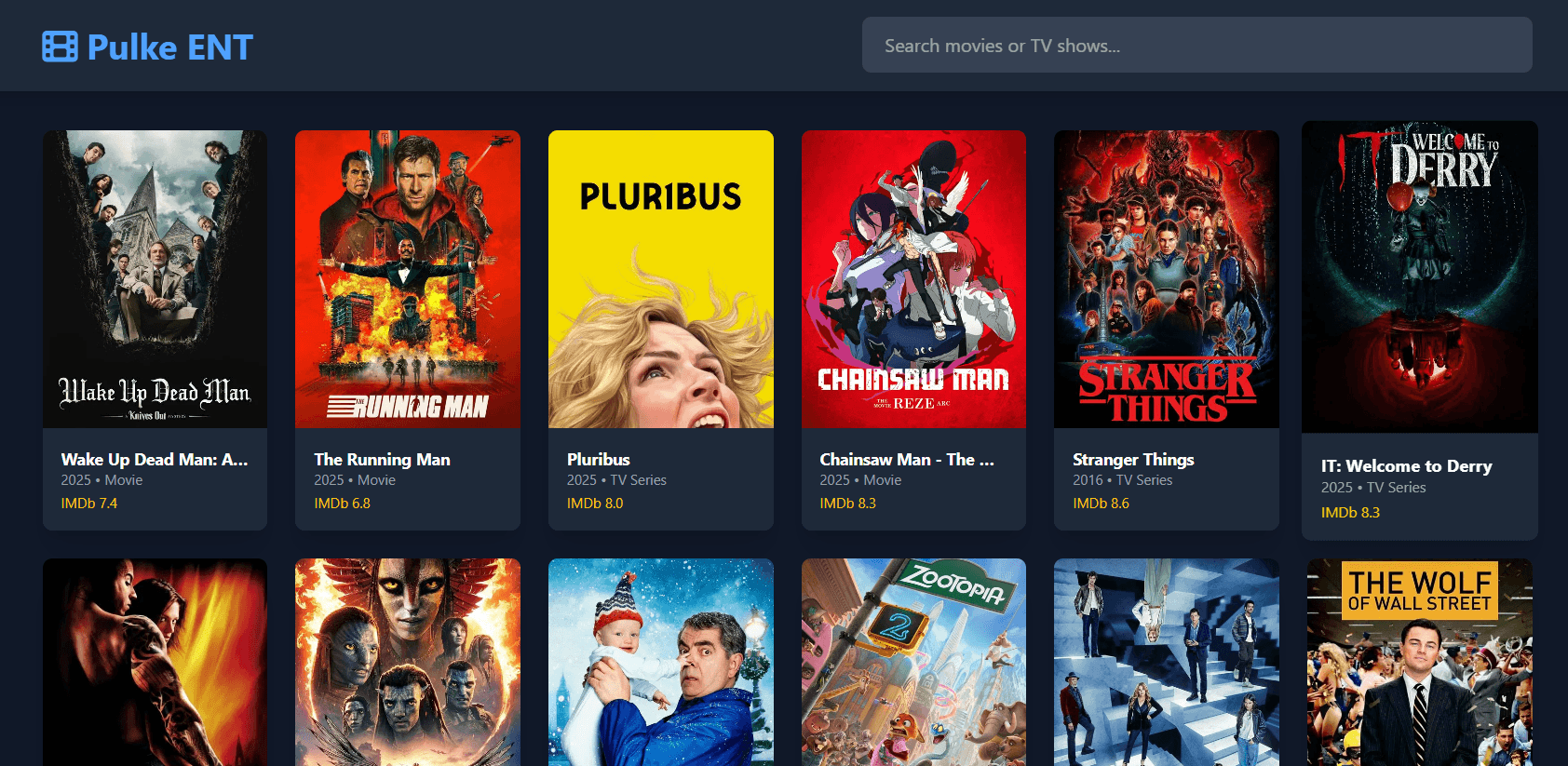 Pulke ENT - Movies & TV Shows User-sourced Download Links